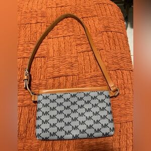 Michael Kors Black and Tan Crossbody Bag